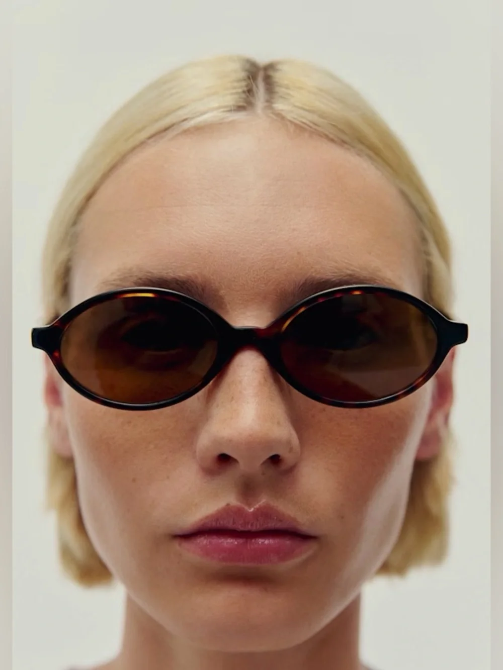 Sezane Alba Tortoise Oval sunglasses